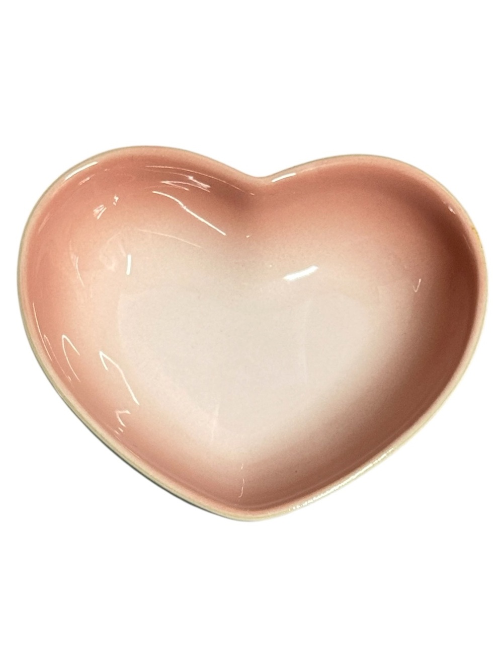 Le Creuset Gradient Pink Stoneware Heart Candy Dish